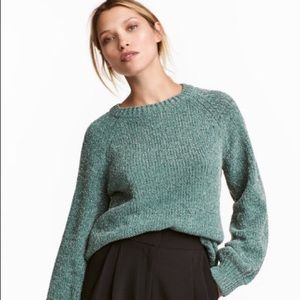 H&M blue sparkle sweater